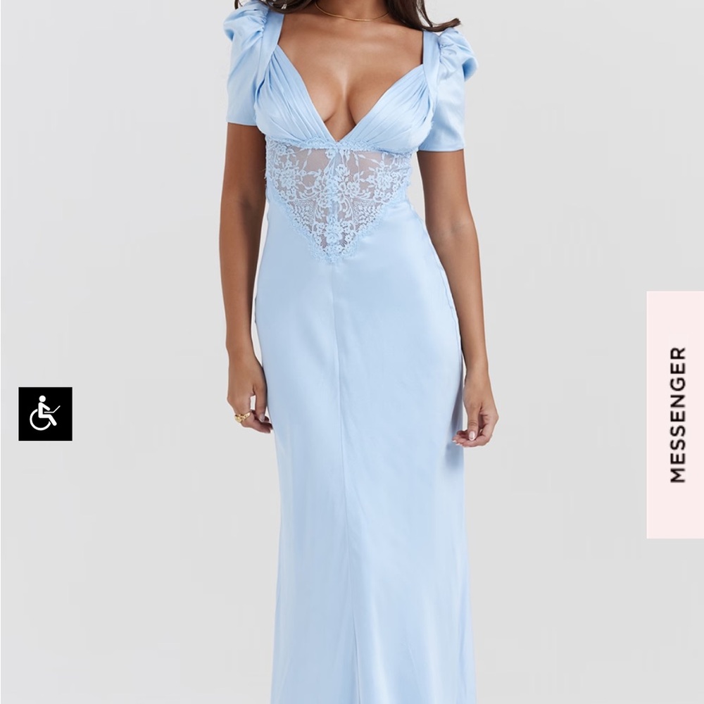 House of CB Rafaela silk lace dresss